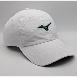 Mizuno Golf Baseball Cap Adjustable Strap Back Hat Classic White Green Tennis